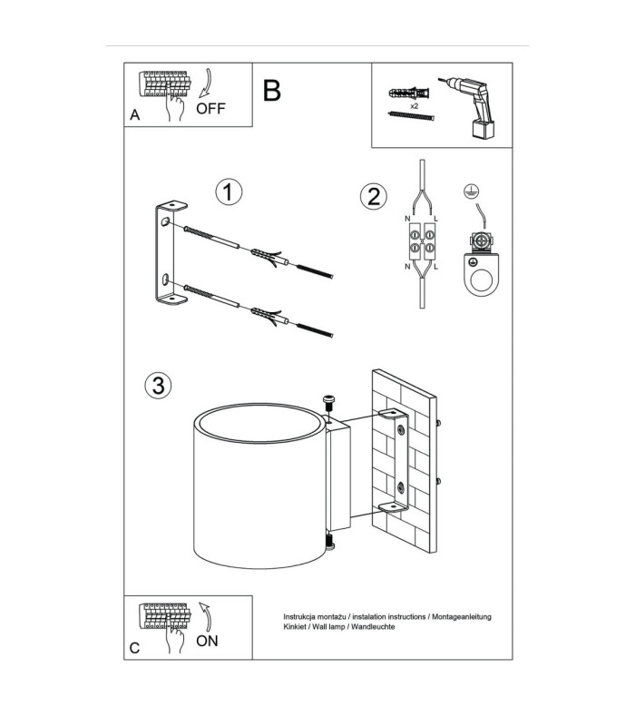 Orbis Up & Down Wall Lamp Beige 1x G9-12