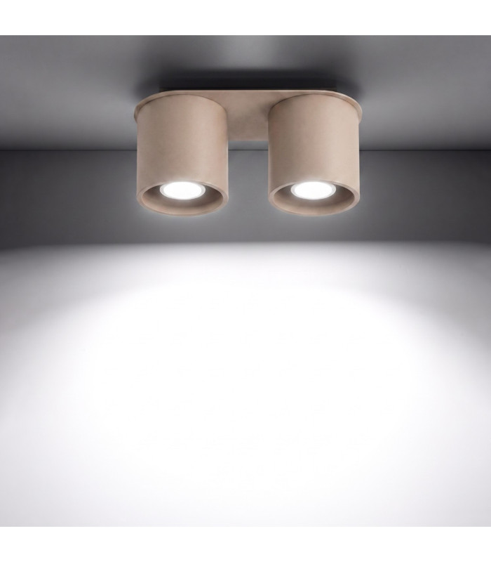 Orbis Twin Surface Mounted Downlight Taupe 2x GU10-4