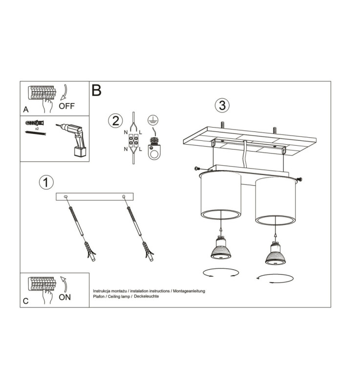 Orbis Twin Surface Mounted Downlight Taupe 2x GU10-7