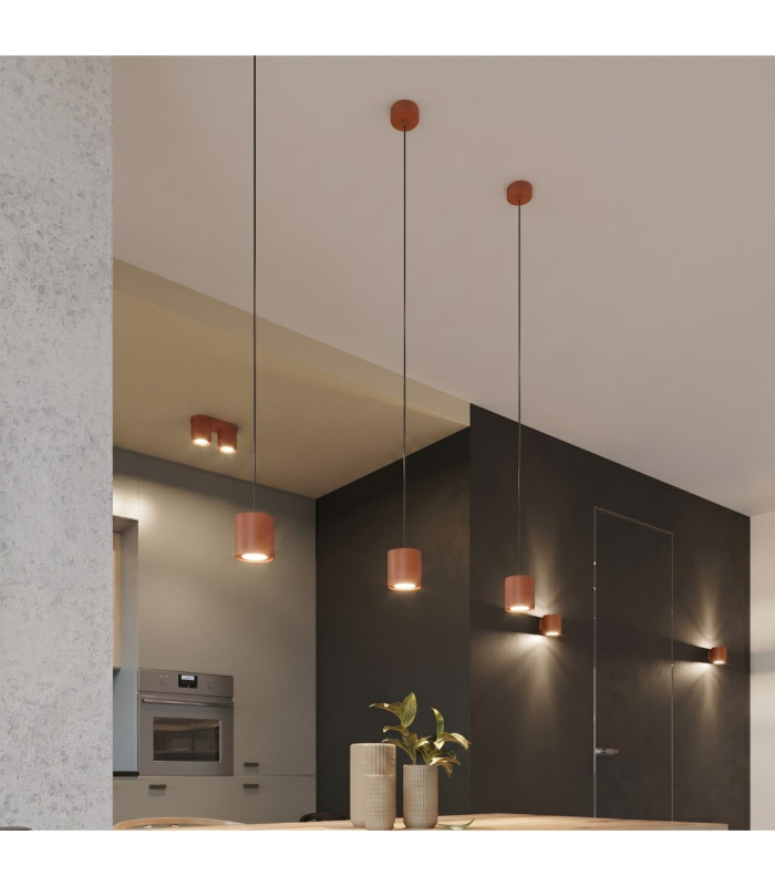 Orbis Surface Mounted Downlight Red Ochre 1x GU10-2
