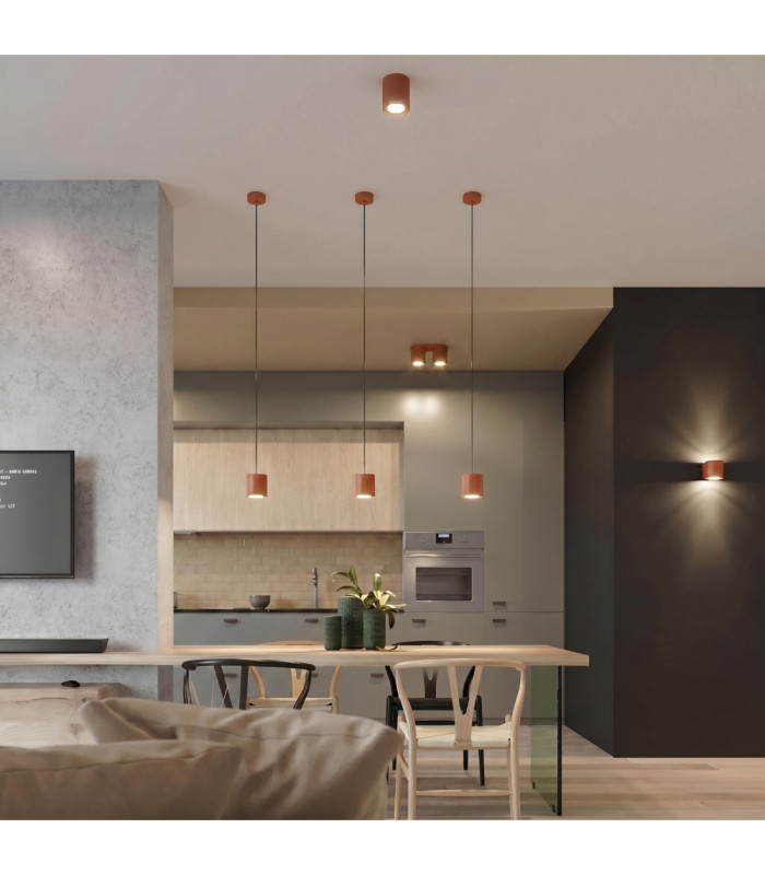 Orbis Surface Mounted Downlight Red Ochre 1x GU10-13