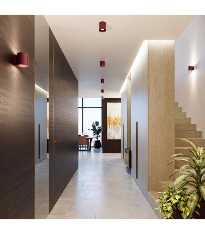 Orbis Surface Mounted Downlight Burgundy 1x GU10-13