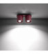 Orbis Twin Surface Mounted Downlight Burgundy 2x GU10-4