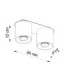 Orbis Twin Surface Mounted Downlight Ultramarine 2x GU10-6