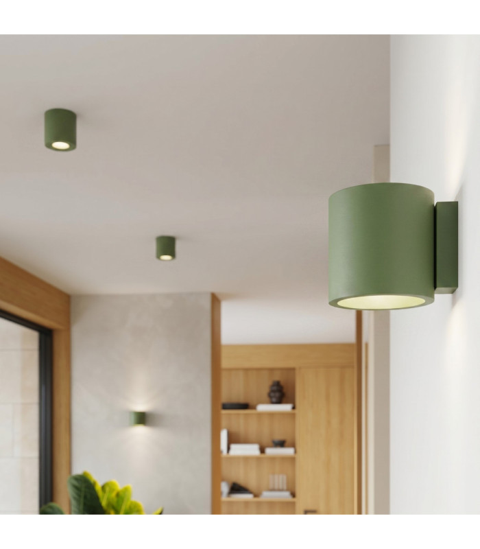 Orbis Up & Down Wall Lamp Olive Green 1x G9-14