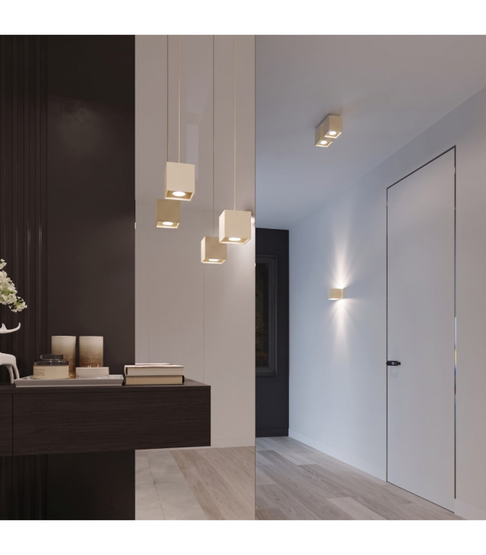 Quad Up & Down Wall Lamp Beige 1x G9-14