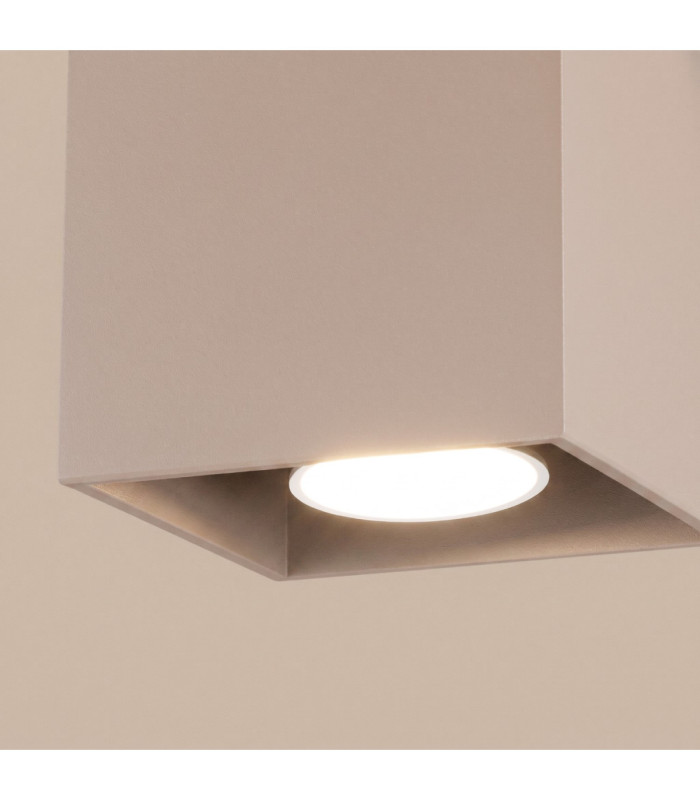 Quad Surface Mounted Downlight Taupe 1x GU10-7