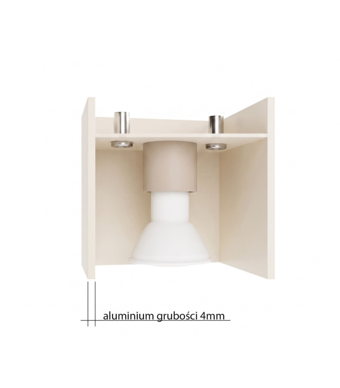 Quad Surface Mounted Downlight Taupe 1x GU10-10
