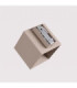 Quad Up & Down Wall Lamp Taupe 1x G9-9