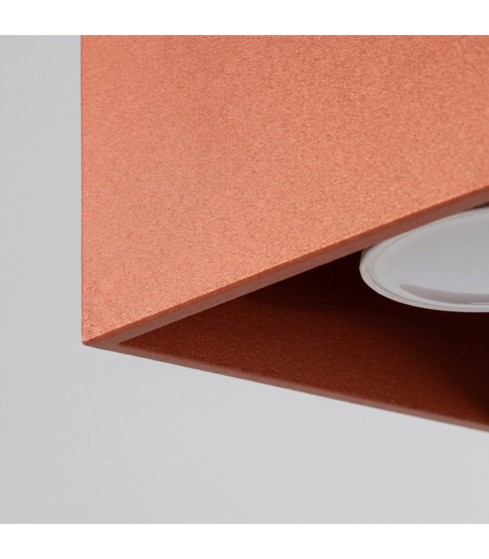Quad Surface Mounted Downlight Red Ochre 1x GU10-5
