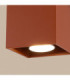Quad Surface Mounted Downlight Red Ochre 1x GU10-7
