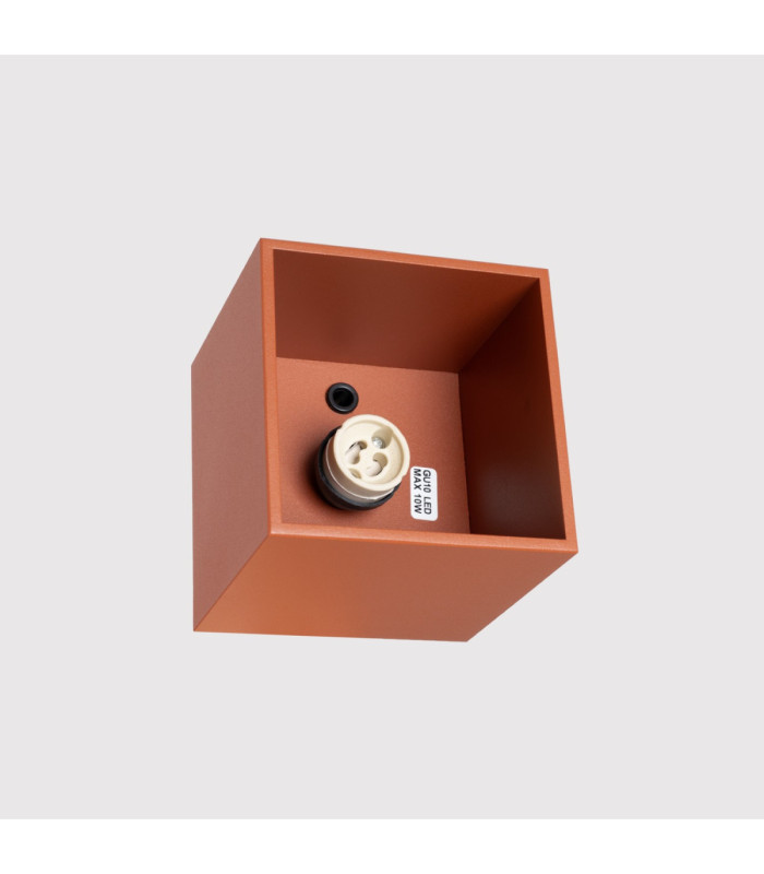 Quad Surface Mounted Downlight Red Ochre 1x GU10-8