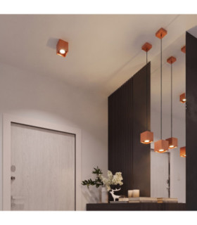 Quad Up & Down Wall Lamp Red Ochre 1x G9-2