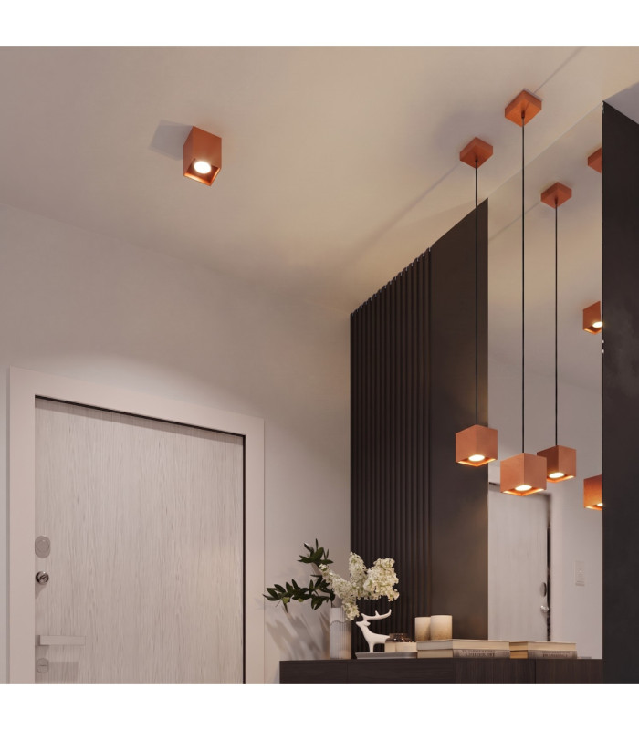 Quad Up & Down Wall Lamp Red Ochre 1x G9-2