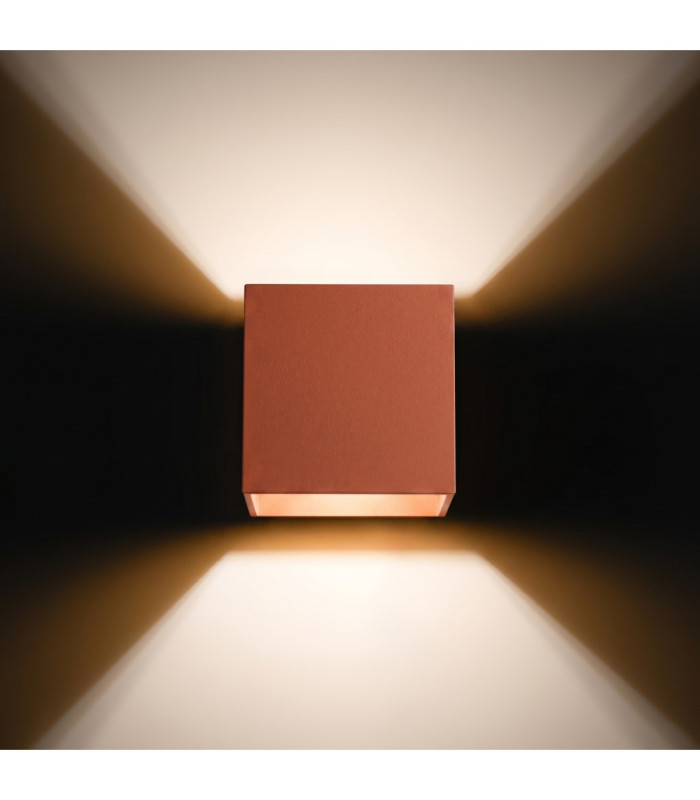 Quad Up & Down Wall Lamp Red Ochre 1x G9-4