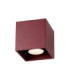 Quad Surface Mounted Downlight Burgundy 1x GU10-1