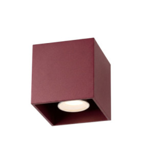 Quad Surface Mounted Downlight Burgundy 1x GU10-1