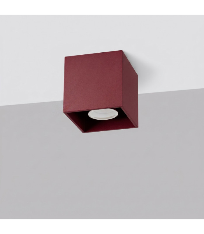 Quad Surface Mounted Downlight Burgundy 1x GU10-3