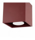 Quad Surface Mounted Downlight Burgundy 1x GU10-6