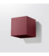 Quad Up & Down Wall Lamp Burgundy 1x G9-3
