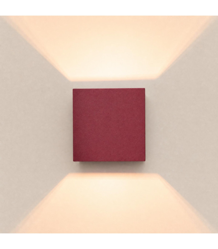 Quad Up & Down Wall Lamp Burgundy 1x G9-6