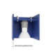 Quad Surface Mounted Downlight Ultramarine 1x GU10-10