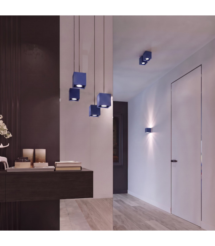 Quad Surface Mounted Downlight Ultramarine 1x GU10-14