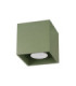 Quad Surface Mounted Downlight Olive Green 1x GU10-1
