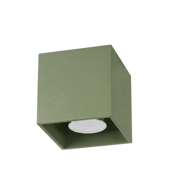 Quad Surface Mounted Downlight Olive Green 1x GU10-1