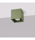 Quad Surface Mounted Downlight Olive Green 1x GU10-3