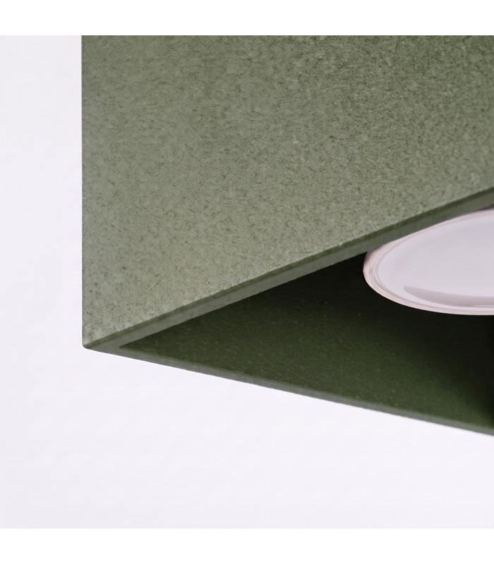 Quad Surface Mounted Downlight Olive Green 1x GU10-5