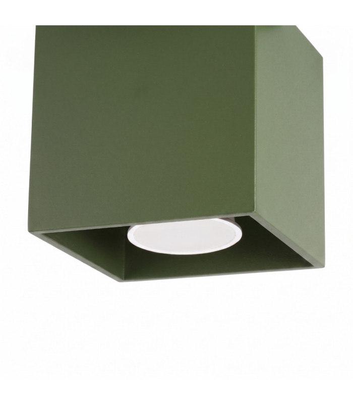 Quad Surface Mounted Downlight Olive Green 1x GU10-6