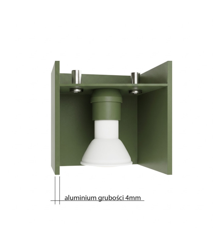 Quad Up & Down Wall Lamp Olive Green 1x G9-10
