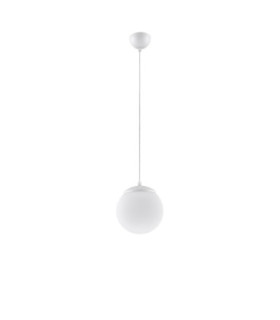 Ugo 20cm Slim Pendant Ceiling Light White 1x E27-1