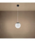Ugo 20cm Slim Pendant Ceiling Light Black 1x E27-5