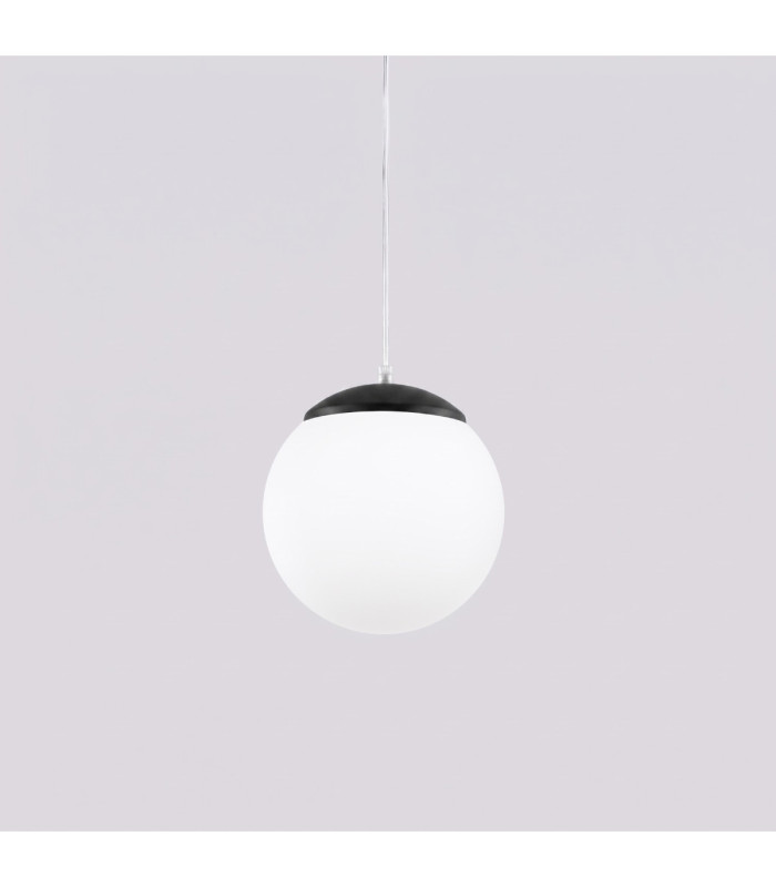 Ugo 20cm Slim Pendant Ceiling Light Black 1x E27-6