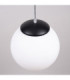 Ugo 20cm Slim Pendant Ceiling Light Black 1x E27-8
