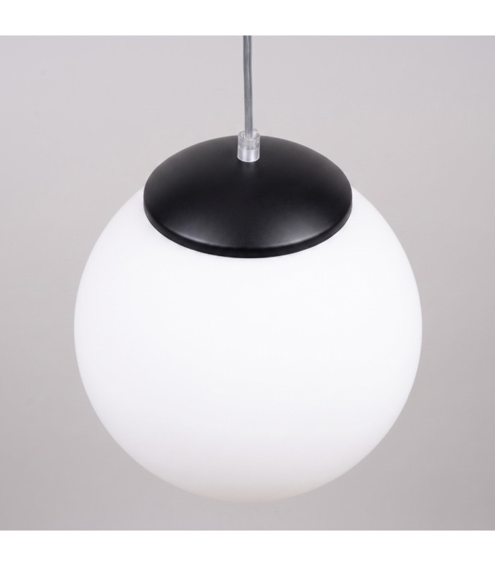 Ugo 20cm Slim Pendant Ceiling Light Black 1x E27-8