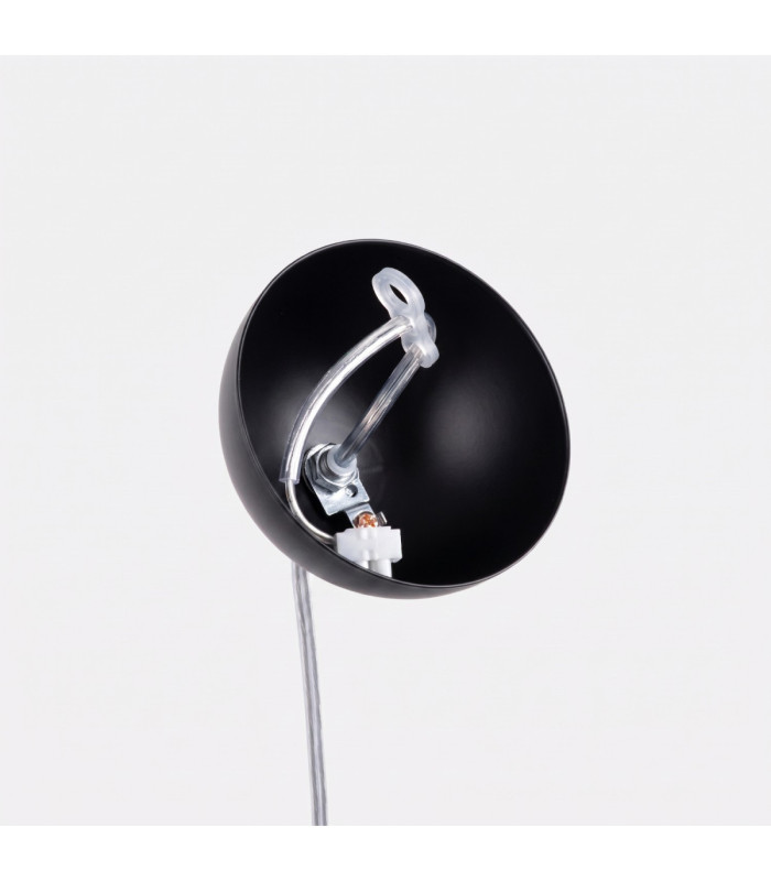Ugo 20cm Slim Pendant Ceiling Light Black 1x E27-10