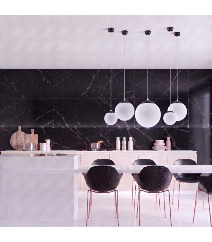 Ugo 20cm Slim Pendant Ceiling Light Black 1x E27-13