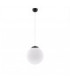 Ugo 30cm Globe Pendant Ceiling Light Black 1x E27-3