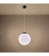 Ugo 30cm Globe Pendant Ceiling Light Black 1x E27-5