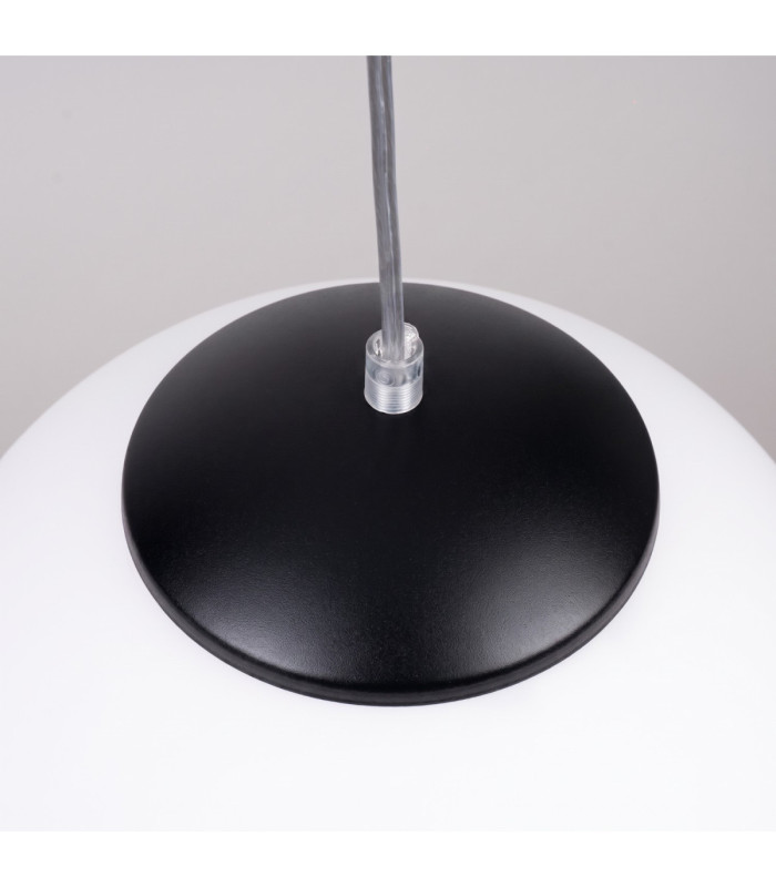 Ugo 30cm Globe Pendant Ceiling Light Black 1x E27-8