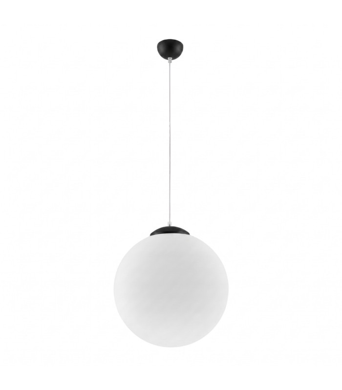 Ugo 40cm Globe Pendant Ceiling Light Black 1x E27-3