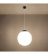 Ugo 40cm Globe Pendant Ceiling Light Black 1x E27-5