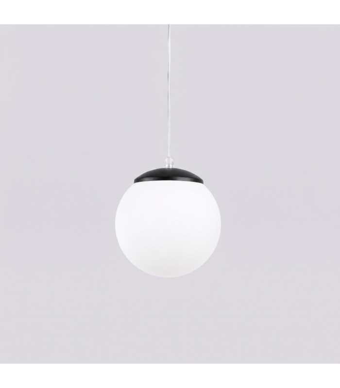 Ugo 40cm Globe Pendant Ceiling Light Black 1x E27-6
