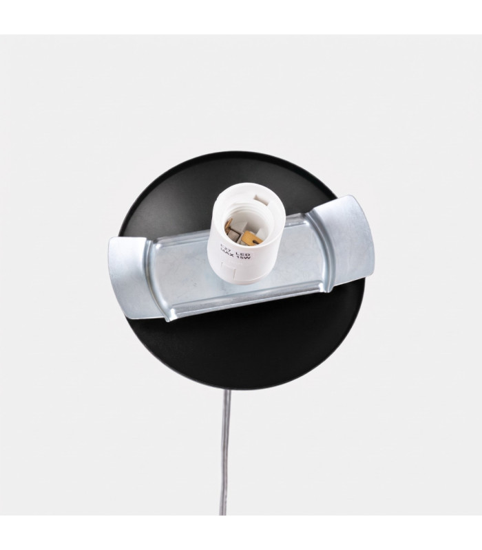 Ugo 40cm Globe Pendant Ceiling Light Black 1x E27-9