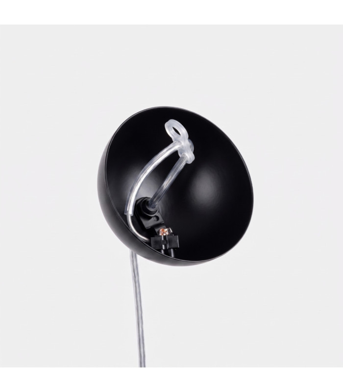 Ugo 40cm Globe Pendant Ceiling Light Black 1x E27-10