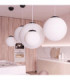 Ugo 40cm Globe Pendant Ceiling Light Black 1x E27-14