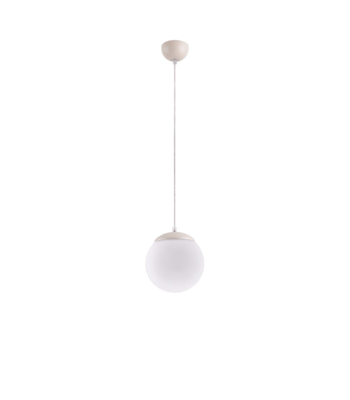 Ugo 20cm Slim Pendant Ceiling Light Beige 1x E27-1